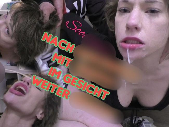 Soo geil! Erst Kehlenfi** dann Pu**yfu*k mit sper*a im Gesicht!