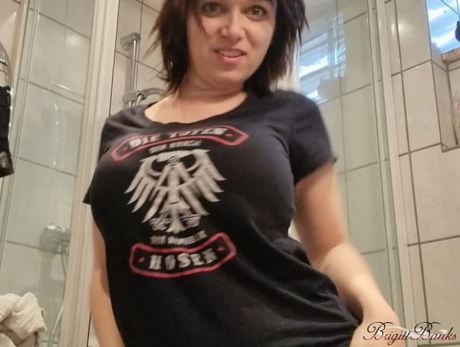 Eincremen nach Dusche