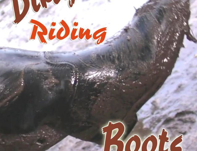 Matschige Reitstiefel