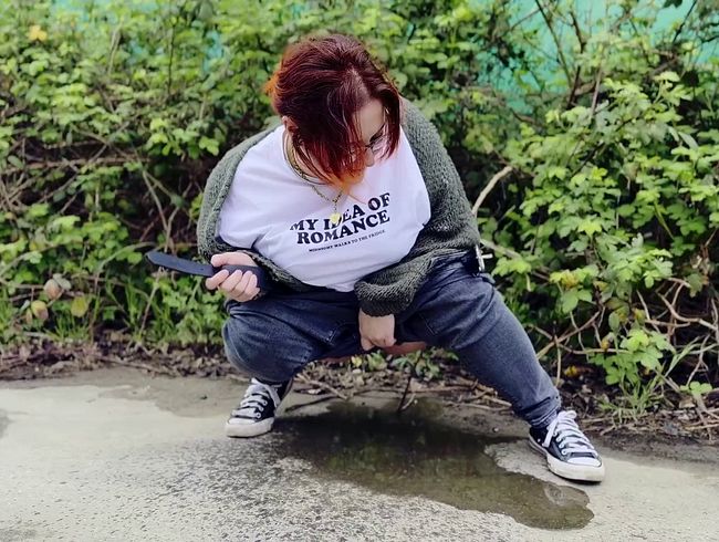 Mein erstes pi**video Outdoor! Ich hab mich so beobachtet gefühlt, es war mir etwas peinlich!!