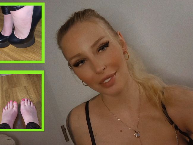 Geiler foot**b Clip - ich liebe es einen schw**z mit meinen Fuß zu behandeln