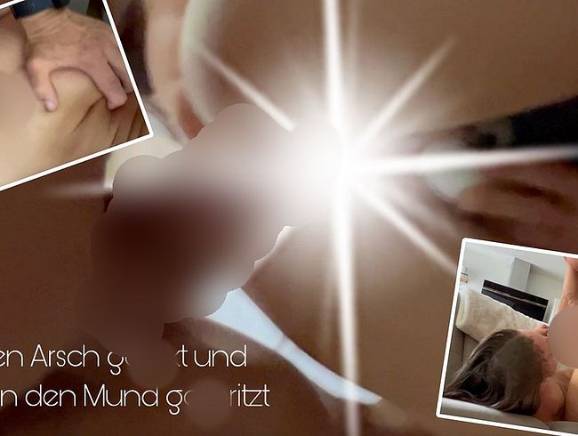 Er fi**t mir hart in den ars** und spri**t mir direkt in den Mund