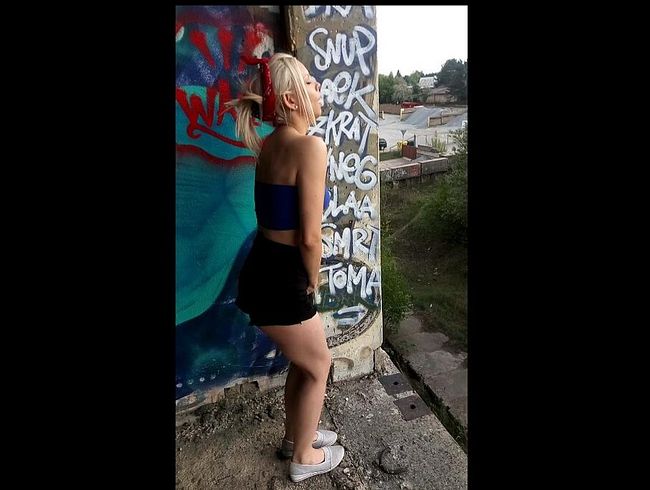 Endlich draußen gepi**t