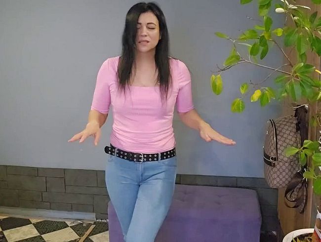 Nasse Hose Teil 2, ich habe es so gut wie möglich ertragen. pin**ln.