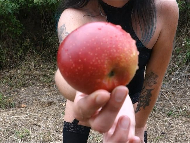 Mit pi**e deinen Apfel gereinigt