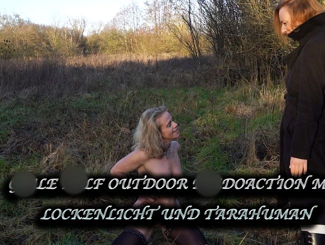 Geile Milf Outdoor dil*oaction mit Lockenlicht und TaraHuman