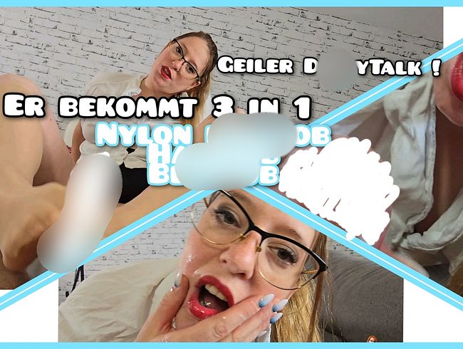 3 in 1 Hand/bl*w and Nylon foot**b