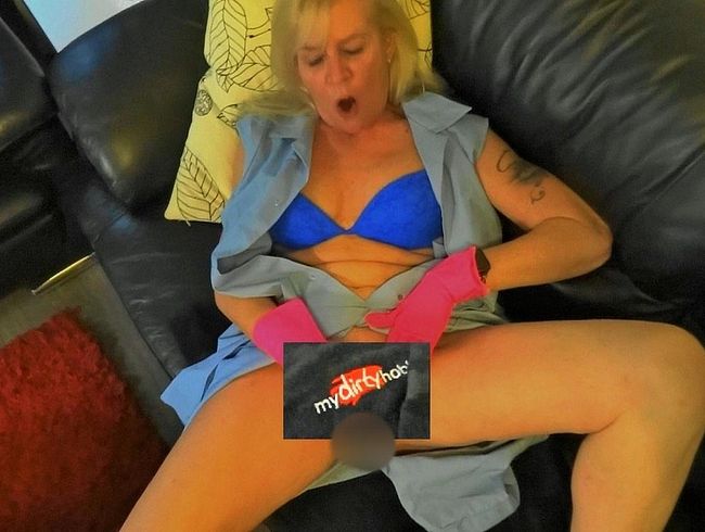 Hausfrauen Squirt im Kittel