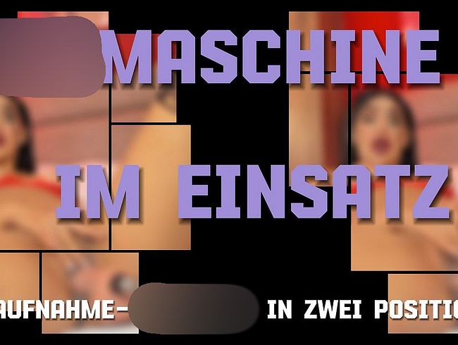 fu*kmaschine im Einsatz – Nahaufnahme-Orgasmus in zwei Positionen! (ohne ton)