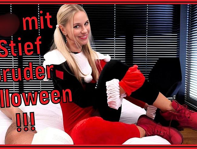 Geiler s*x mit Stiefbruder zu Halloween! Wilde POV-fi**-Action!!!