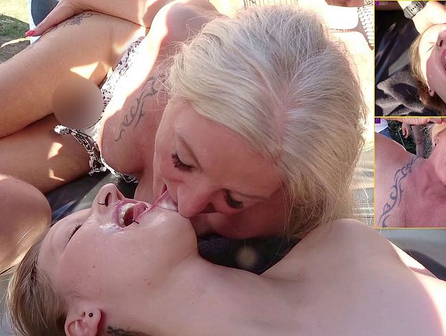 Die AO-Gangba*g fo**en! 3 sper*a-Schlampen werden vollgepumpt! Teil 14