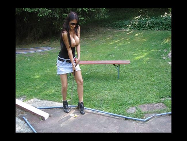 Oben+Unten blank Minigolf gespielt