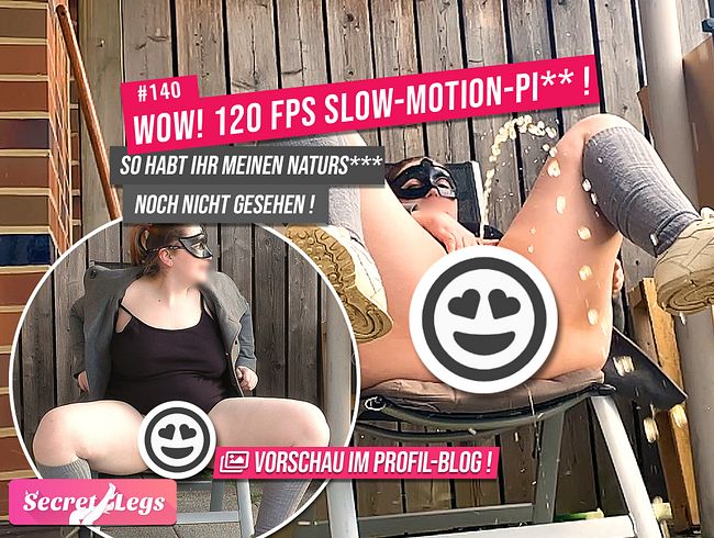 WOW ! 120 FPS Slow-Motion-pi**! - SO habt ihr meinen naturs*** noch nicht gesehen !