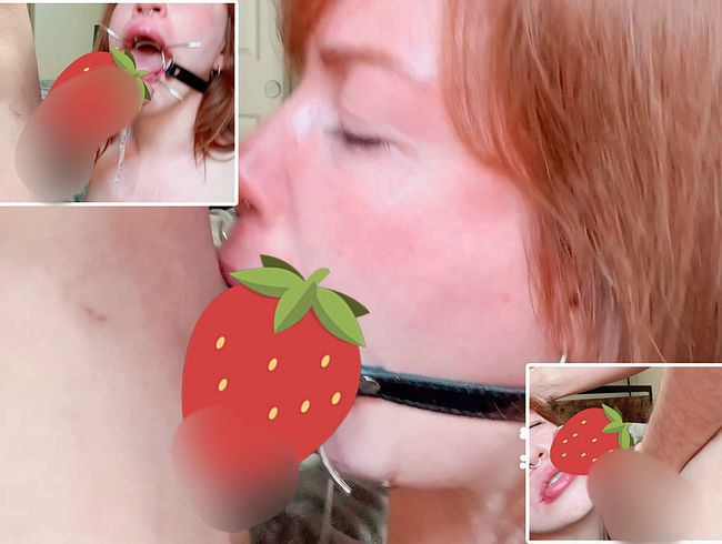 skla*enmund durch Spinnenknebel mit extremem Sabber gefi**t