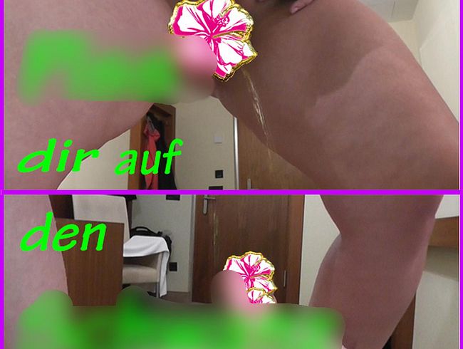 Ich pi** dir auf den schw**z