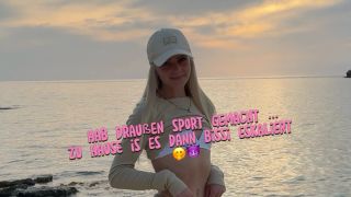 vom Sport heim…glaub is bissi eskaliert 🙈💦